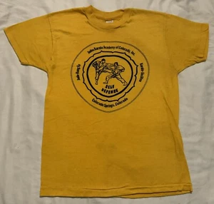 Vintage 70s Judo & Karate Academy Of Colorado Youth L (14-16) Single Stitch - Picture 1 of 5