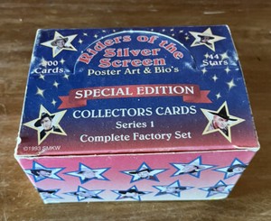 Riders Of The Silver Screen Poster Art Collector Cards Complete Set Series 1 '93