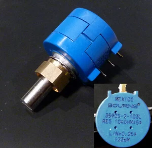Präzisionspotenziometer 10kOhm 10gängig 6,3mm *** NEU *** #1041 - Bild 1 von 1