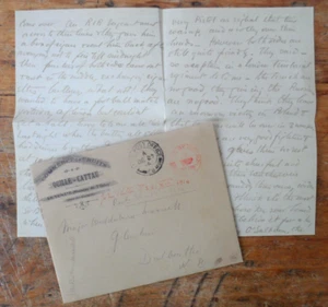 OFFICERS LETTER HOME DESCRIBING THE 1914 CHRISTMAS TRUCE # Read  Description!! - Picture 1 of 3