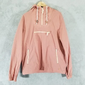 Giacca pullover Marine Layer Donna Grande Rosa Cappuccio Felpa Quarto Cerniera - Foto 1 di 11