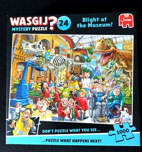 JUMBO Wasgij Mystery 24 Puzzle, Blight at the Museum, 1000 Teile, wie neu - Bild 1 von 2
