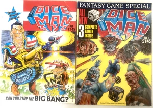 DICE MAN. NUMBER'S 1 & 5. (2 ISSUE LOT OF 1986 VINTAGE IPC MAGAZINES). - Picture 1 of 14