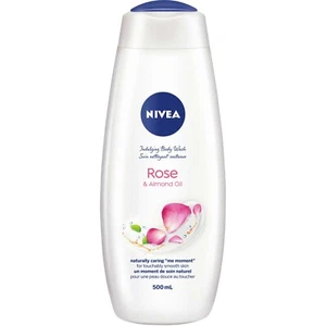 NIVEA Rose & Almond Oil Body Wash Indulging Milk Rich Lather Soft 500ml NEW - Picture 1 of 1