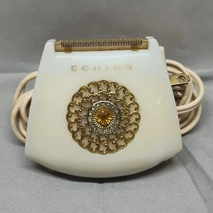 Maquinilla de afeitar eléctrica vintage Lady Schick corona joya modelo 110 probada - Imagen 1 de 21