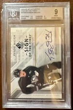 2006-07 SP Authentic Sign Of The Times Evgeni Malkin BGS 9 10 Auto