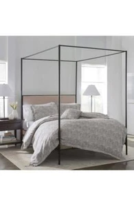 Portico THE FLANEUR FOG GREY FULL/ QUEEN Duvet ORGANIC COTTON $500 - Picture 1 of 2