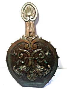 ANTICO SOFFIETTO LEGNO INTAGLIATO FRANCESE ITALIANO FORESTA NERA - PANNELLO FRONTALE TARGA PARETE - Foto 1 di 4