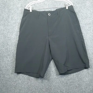 Volcom 4 Way Stretch Surf And Turf Mens 34 Black Chino Shorts  Cargo - Picture 1 of 20