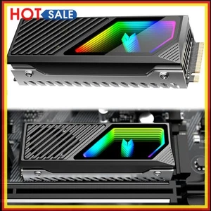 M.2 2280 SSD Heatsink Heat Sink Cooler Built-in Fan 5V 3 Pin ARGB M.2 Radiator - Afbeelding 1 van 18