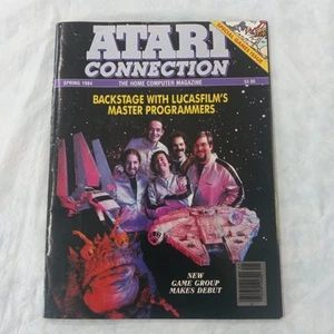 Atari Connection Magazine Spring 1984 Featuring STAR WARS Lucas Film Interview - Picture 1 of 2