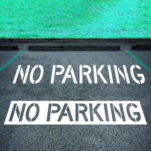 Parking Lot Stencil Foldable Curb Template 12-Inch Tall Letters Easy To Clean - Picture 1 of 8