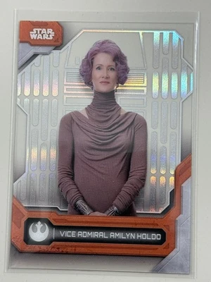 Topps Star Wars High Tek 2024 Vice Admiral Amilyn Holdo Star Wars Last Jedi #6 - Image 1 of 3