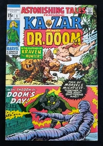 Astonishing Tales #1 Dr. Doom e Ka-Zar J. Kirby W. Wood Barbarian Tales 1970 - Foto 1 di 8