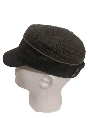 D&Y David & Young Cabbie Newsboy Cap Hat Womens Gray "BOSTON" Adjustable One Sz  - Image 1 of 4
