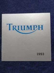 Triumph Motorräder Prospekt  1993 - Bild 1 von 6