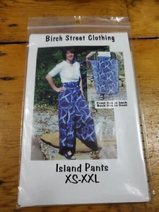 Pantalones envolventes Birch Street Clothing Island patrón talla XS-XXL envío gratuito - Imagen 1 de 2