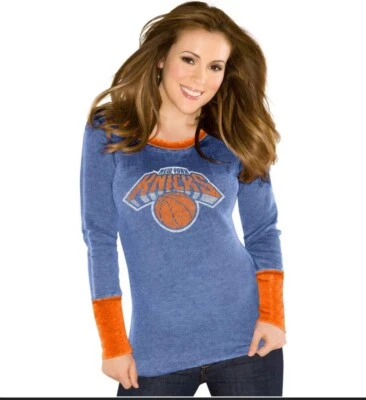 NWT Touch By Alyssa Milano New York KNICKS Women’s Med Long Sleeve Thermal Shirt - Image 1 of 4