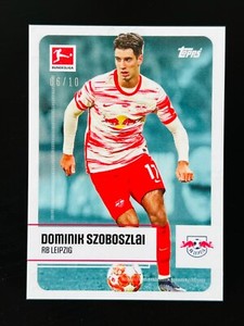 2022-23 Topps Finest UEFA UCL Dominik Szoboszlai Stars of the Season Blue /10 SP