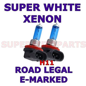 FITS RENAULT MASTER 2003-2005 SET H11 SUPER WHITE LIGHT BULBS HALOGEN - Picture 1 of 1