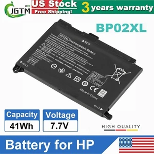 BP02XL Battery For HP Pavilion 15-AU010WM 849569-541 849909-850 849569-421 41Wh - Picture 1 of 12
