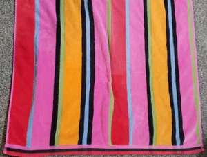 Telo mare Cecil Saydah a righe vacanze vintage made in Brazil - Foto 1 di 5