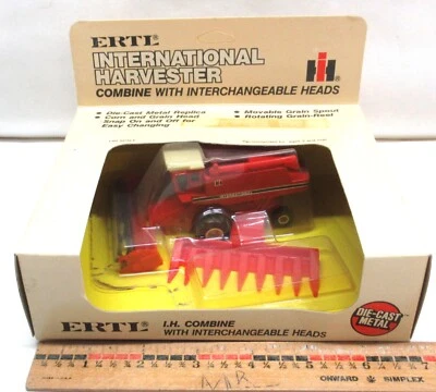 Vintage 1/80 Ertl  International Combine W/ Interchangeable Headers #408 - Image 1 of 4