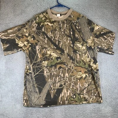 Camisa camuflada vintage Remington para hombre XXL mangas cortadas ruptura puntada única EE. UU. Foto 1 de 4