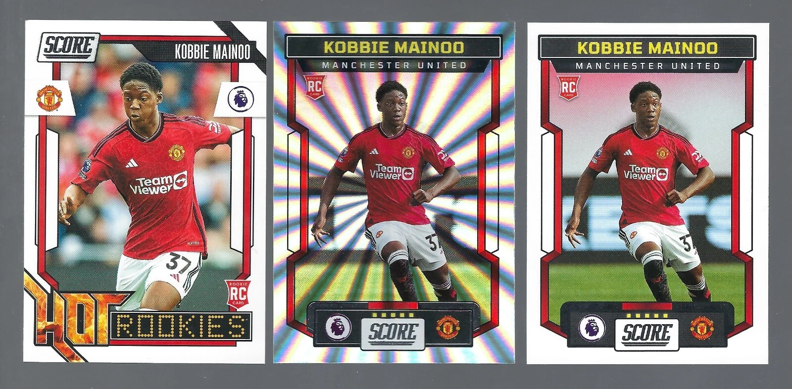 PANINI PREMIER LEAGUE SCORE 2023/24- KOBBIE MAINOO - MAN UTD - ROOKIE CARD LOT