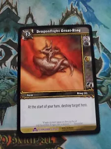 WOW Warcraft TCG Scourgewar EPIC Dragonflight Great-Ring - Picture 1 of 1