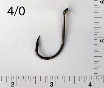 PACK OF 1000 Size 4/0 TACKLEWORKS Octopus J Fishing Hooks 8299