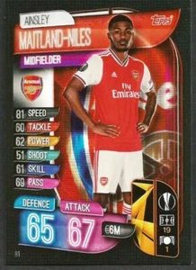 TOPPS EUROPA LEAGUE MATCH ATTAX 2019-20- #081-ARSENAL-AINSLEY MAITLAND-NILES - Imagen 1 de 1