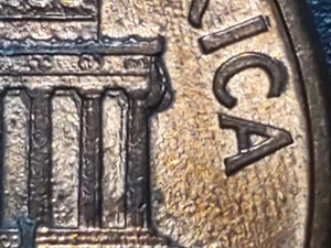 1990 P Lincoln Penny Die Errors Major Die Chip - Picture 1 of 6