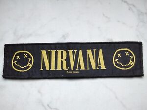 NIRVANA Patch Original 1993 Vintage Stripe Aufnäher 20,5x5cm Alternative Rock 