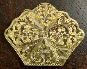 ART NOUVEAU - BERMELLÓN Y PLATA ESTERLINA / 800 COMPACTO - Circa 1890s - Imagen 1 de 6
