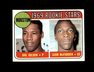 1969 Topps Baseball #156 Houston Astros (Hal Gilson Leon McFadden) NM #A