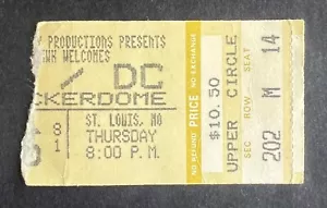 1981 ACDC Concert Ticket Stub 11/26/81 For Those About to Rock Tour St. Louis MO - Picture 1 of 2