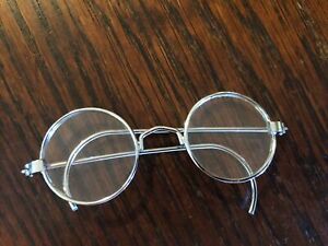 American Girl Pleasant Company Round Silver Glasses Eyeglasses EUC No Case