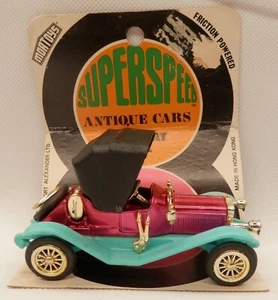 Fiat Vintage Mortoys Superspeed 1901 Rosa Fricción Años 60 Plástico Hong Kong - Imagen 1 de 3