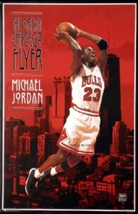 Michael "Air" Jordan 11's "Chicago Flyer" Vintage Bulls 1996 Poster - Picture 1 of 1