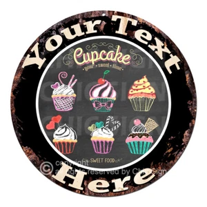 CP-0187 ANY NAME'S Custom Cupcake Bakery Personalized Metal Sign Decor Gift idea - Picture 1 of 18