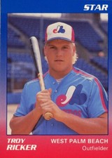 1989 Star West Palm Beach Expos TROY RICKER RC EXPOS