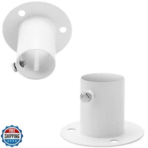 2 Pack Pool Ladder Brackets Deck Flanges, for Above Ground Pool Ladder 1.5" A - Picture 1 of 5