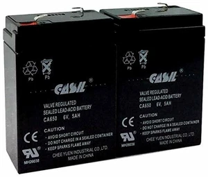 2 Pack Casil 6v 5ah 4.5ah 4ah for Cyclops Thor S250 Spotlight Impact Instrumen - Picture 1 of 6