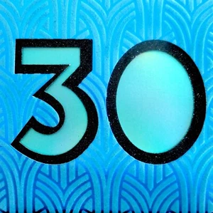 Papyrus Iridescent Holographic Glitter Age 30 30th Birthday Greeting Card - Picture 1 of 3