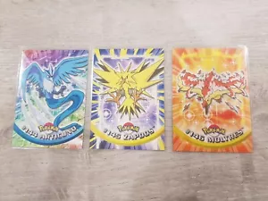 Pokemon Topps Series 3 Moltres & Zapdos & Articuno #144,145,146 PACK FRESH Rare - Picture 1 of 8