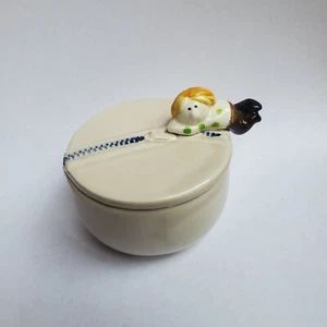 Vintage Fitz and Floyd Trinket Box Zipper Man 1975 Hand Painted - Bild 1 von 7