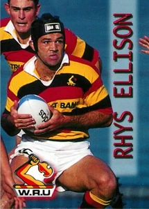 1996 WAIKATO NPC Rugby Union Card RHYS ELLISON All Blacks - Picture 1 of 2