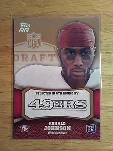 2011 Topps RR Ronald Johnson #161 Rookie Card - S.F. 49ers - Picture 1 of 2