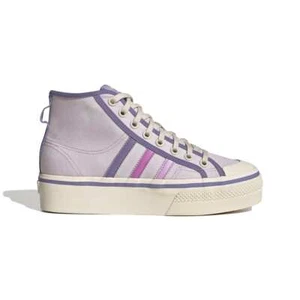 ADIDAS GX4608 NIZZA PLATEAU MID Damen (Medium) Pink/Flieder/Weiß Textil Lifesty - Bild 1 von 7
